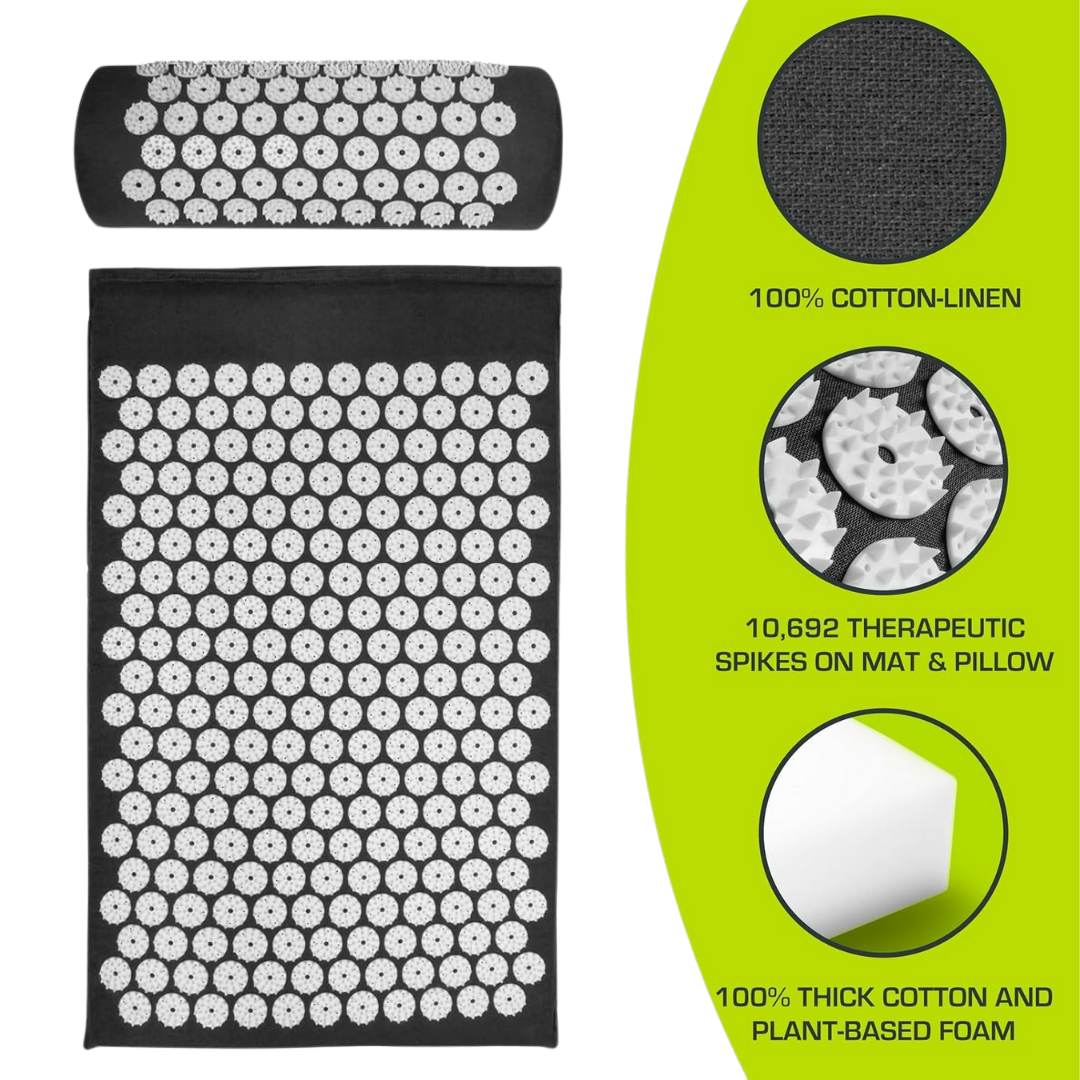 Full Body Acupressure Mat with Pillow